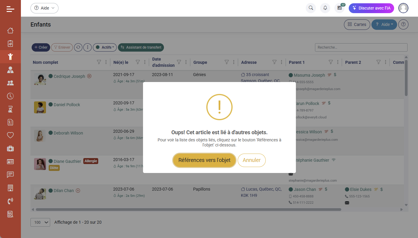 Doublons dans MaGarderie Plus : comment les corriger sans perte de données